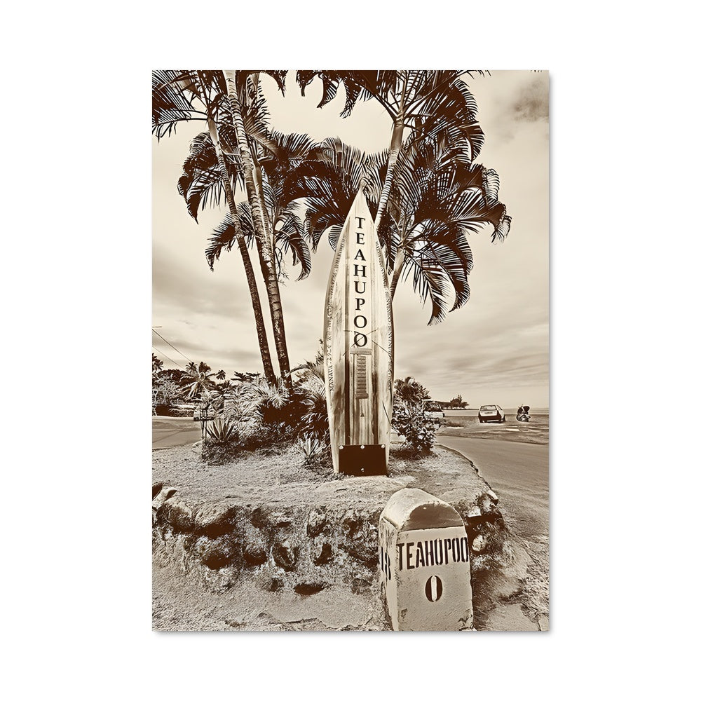 Poster Surf à Teahupoo