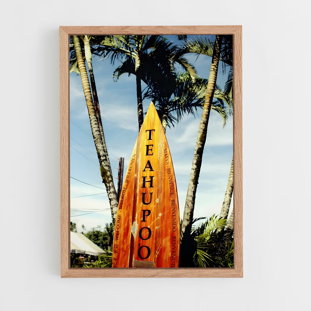 ap-teahupoo tahiti-4 cadre Bois clair
