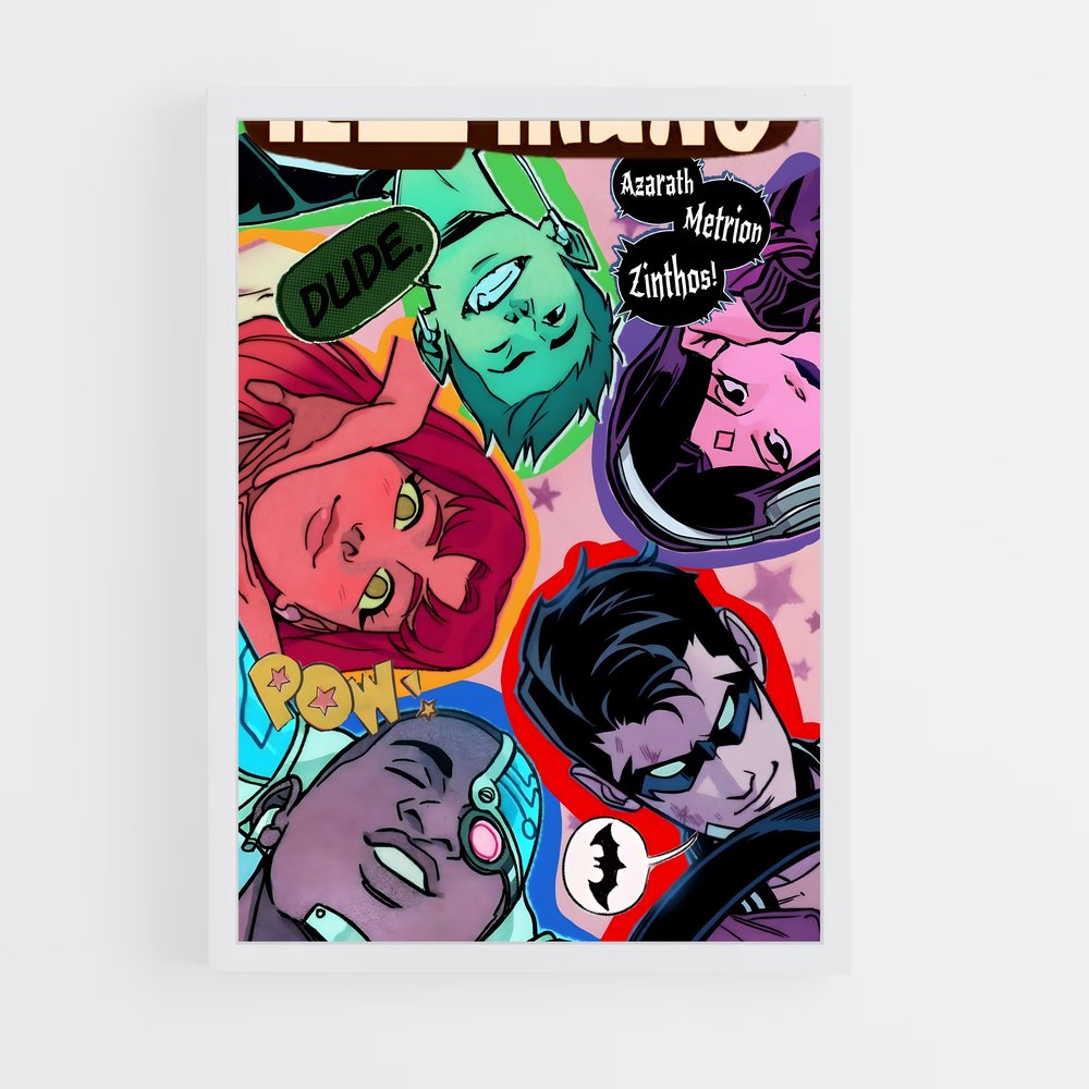 ap-teen titans-1 cadre Blanc