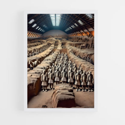 ap-terracotta army-6 cadre Blanc
