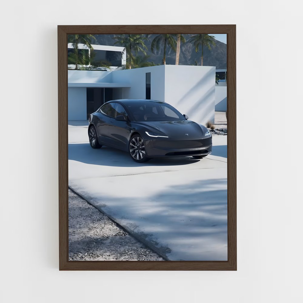 ap-tesla-5 cadre Bois foncé
