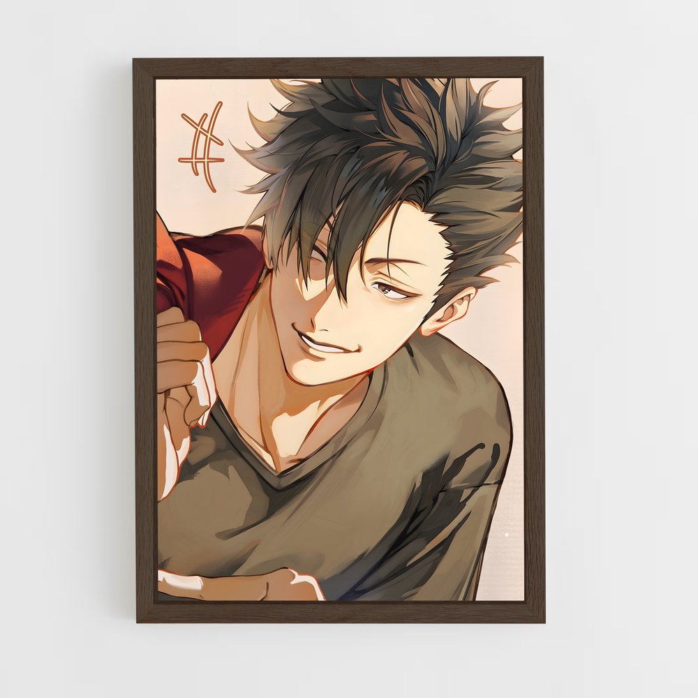 ap-tetsuro kuroo-1 cadre Bois foncé