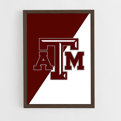 ap-texas aandm aggies-2 cadre Bois foncé