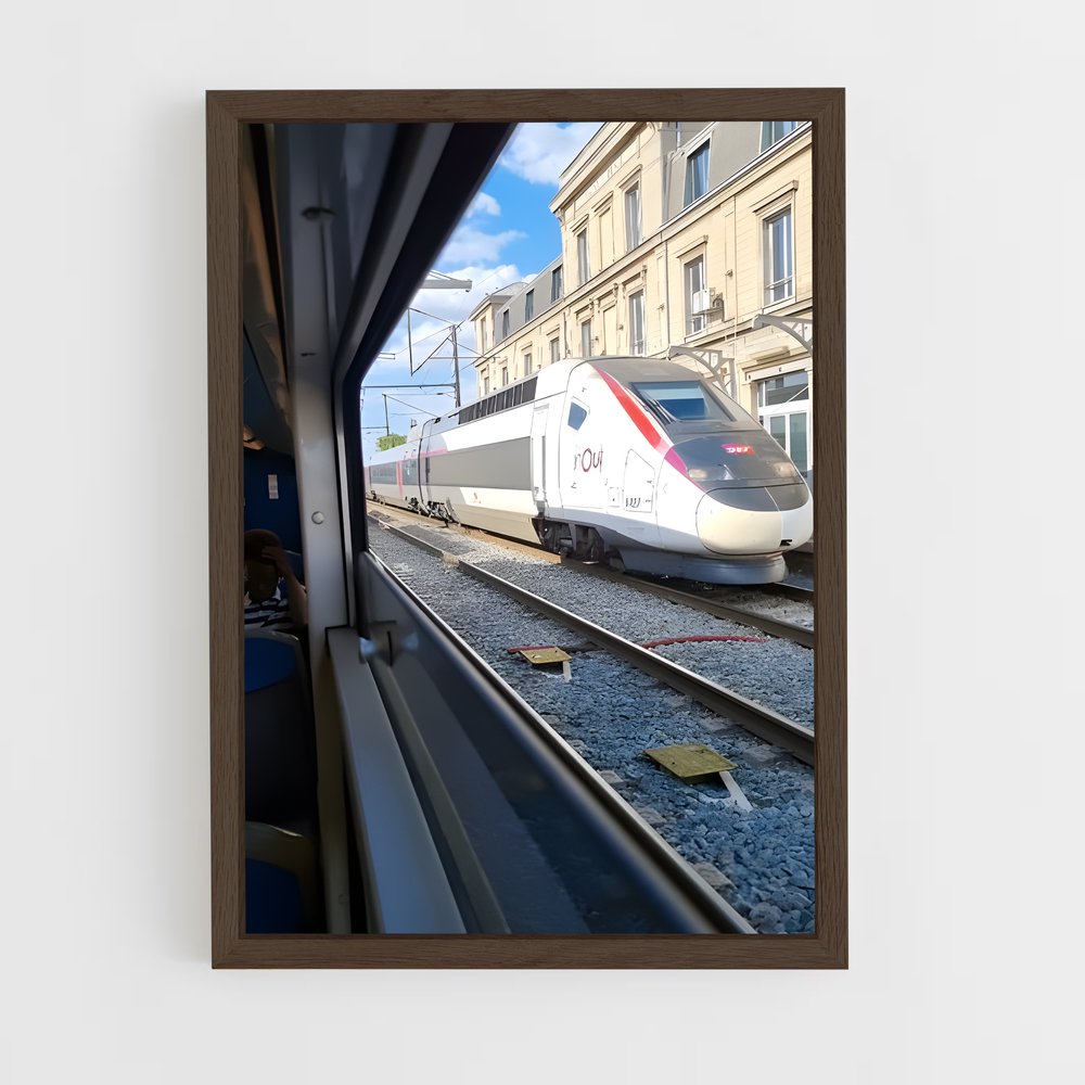 ap-tgv france-1 cadre Bois foncé