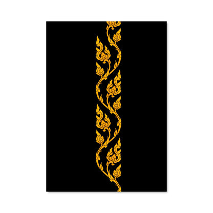 Poster Fleur d'Or Noir