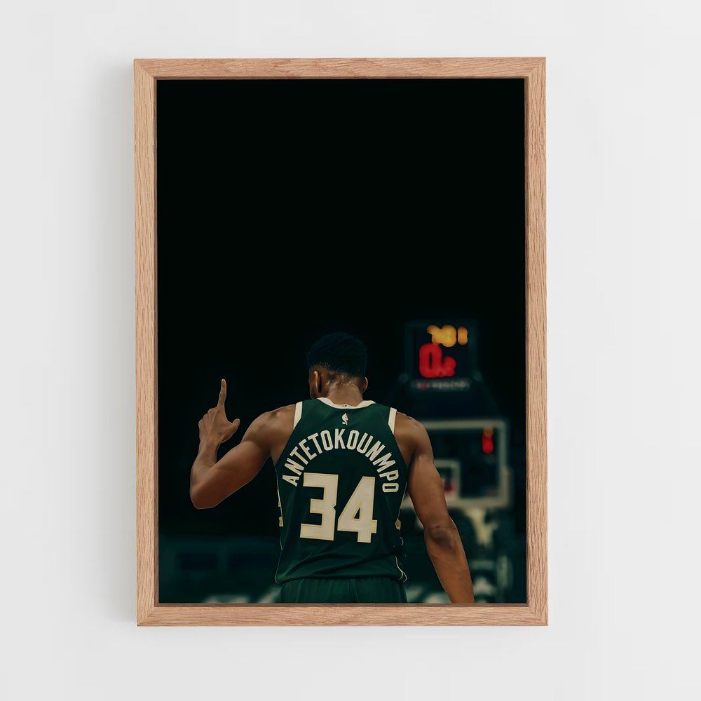 ap-thanasis antetokounmpo-2 cadre Bois clair