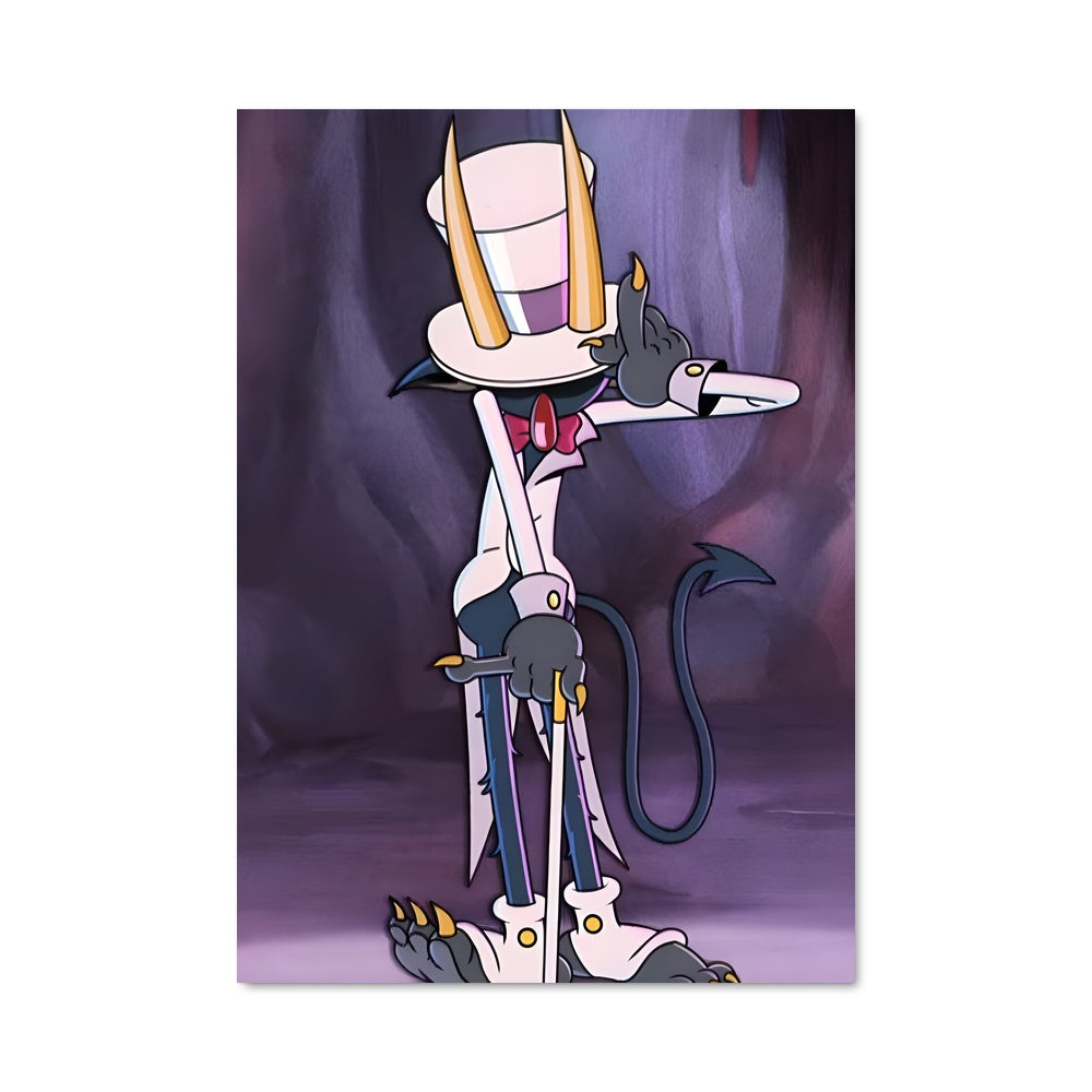 Poster Cuphead et son Minou