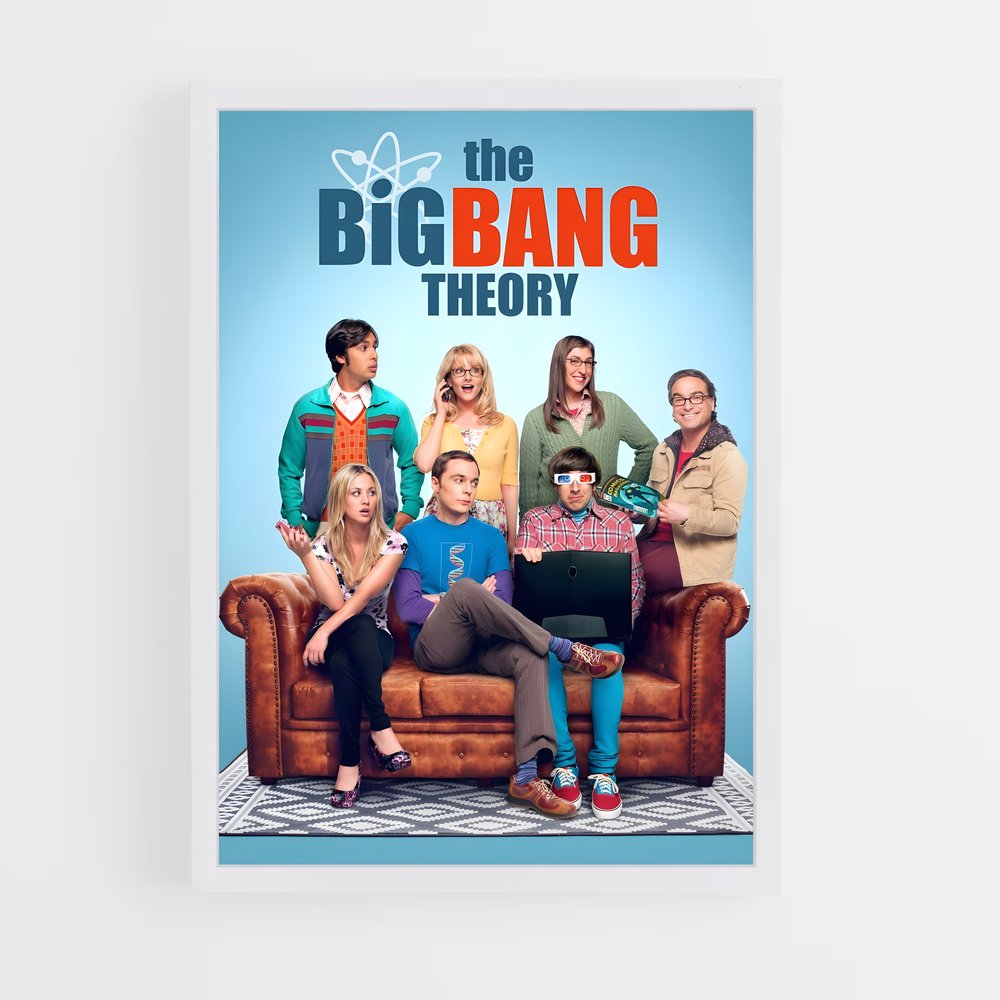 ap-the big bang theory-1 cadre Blanc