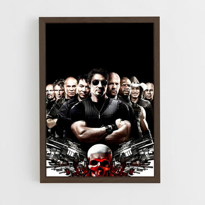 ap-the expendables-1 cadre Bois foncé