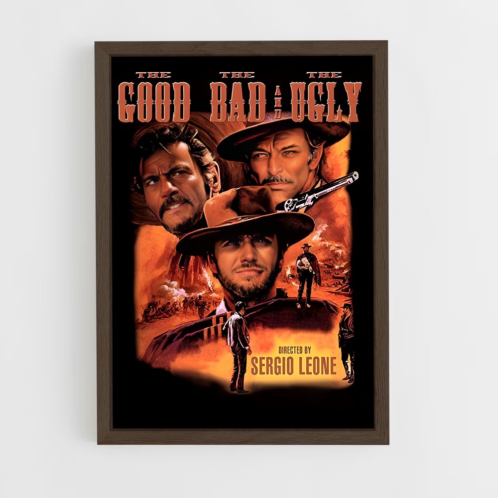 ap-the good the bad and the ugly-2 cadre Bois foncé