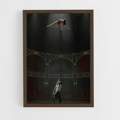 ap-the greatest showman-2 cadre Bois foncé