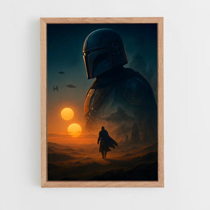 ap-the mandalorian-2 cadre Bois clair