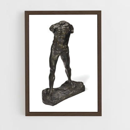 ap-the walking man rodin-1 cadre Bois foncé