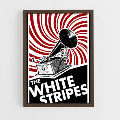 ap-the white stripes-1 cadre Bois foncé