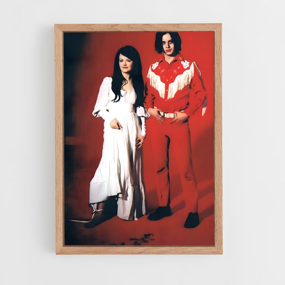 ap-the white stripes-2 cadre Bois clair