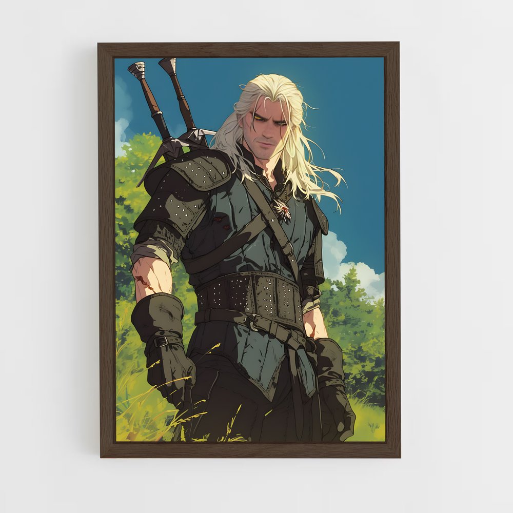 ap-the witcher-16 cadre Bois foncé