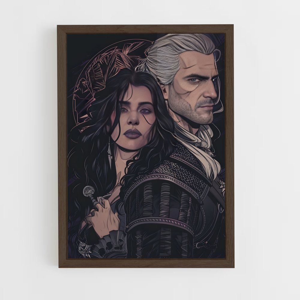 ap-the witcher-9 cadre Bois foncé