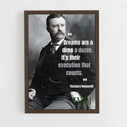 ap-theodore roosevelt-4 cadre Bois foncé