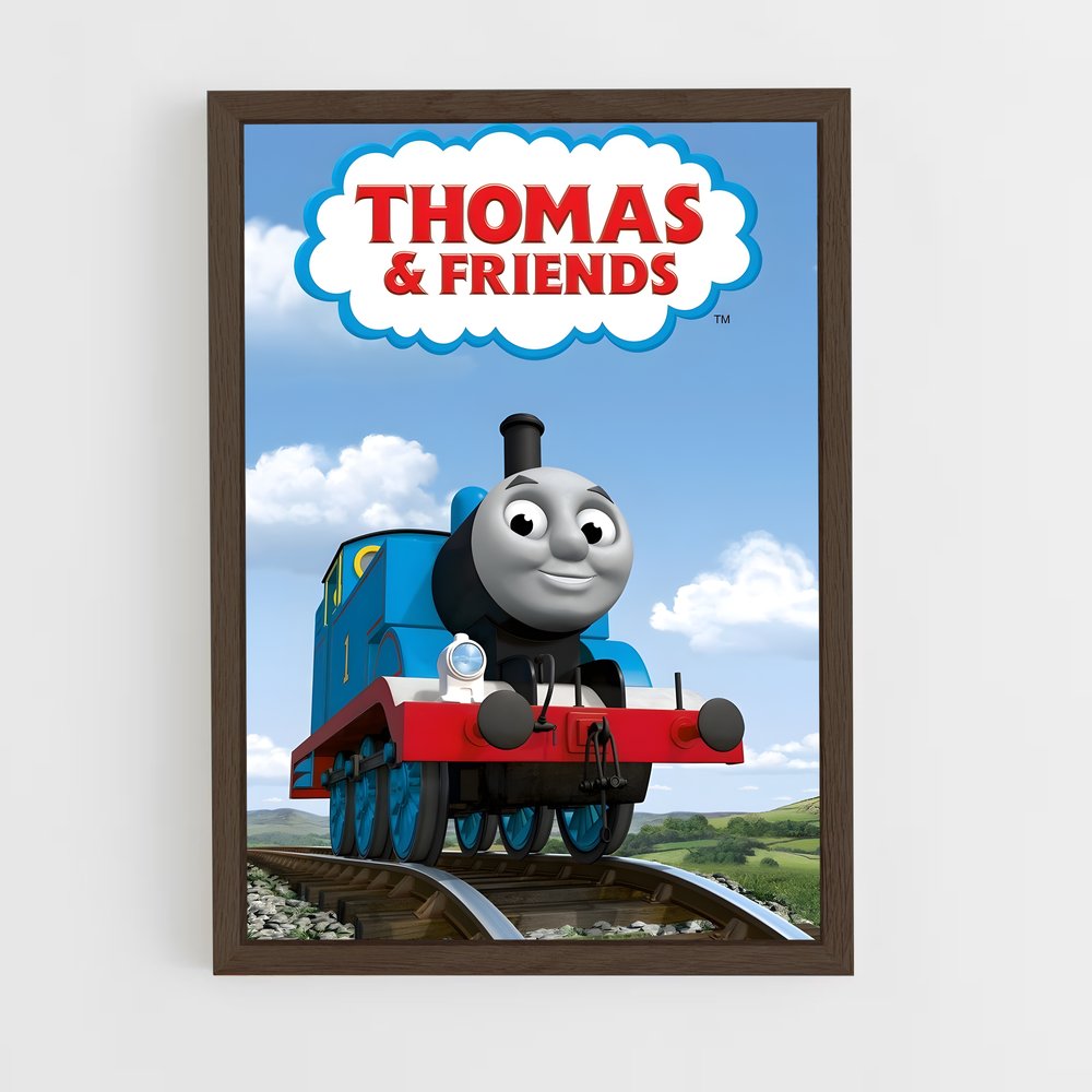 ap-thomas the tank engine-3 cadre Bois foncé