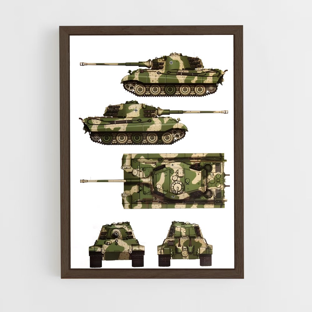 ap-tiger ii-2 cadre Bois foncé