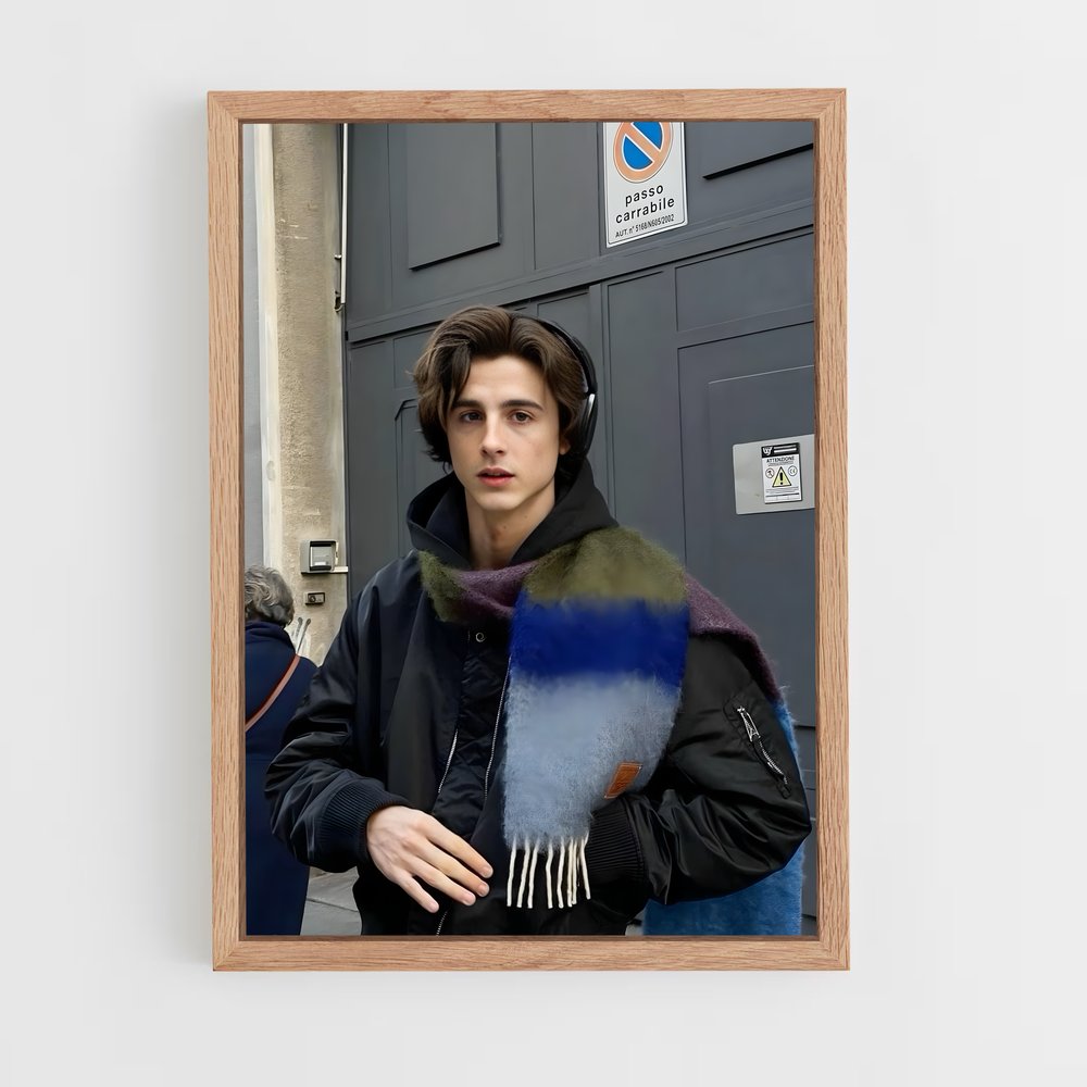 ap-timothee chalamet-1 cadre Bois clair