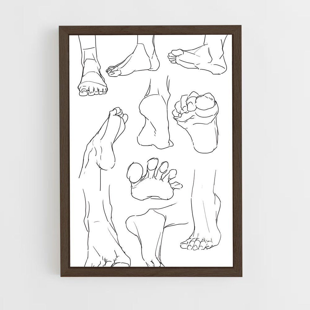 ap-toe-1 cadre Bois foncé