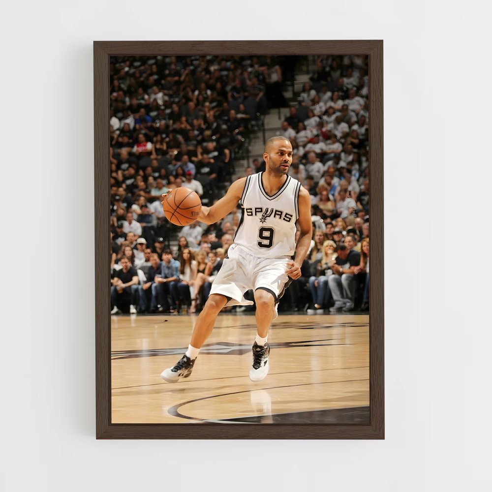 ap-tony parker-8 cadre Bois foncé