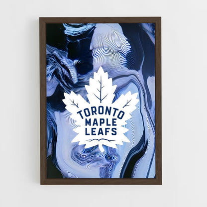 ap-toronto maple leafs-11 cadre Bois foncé