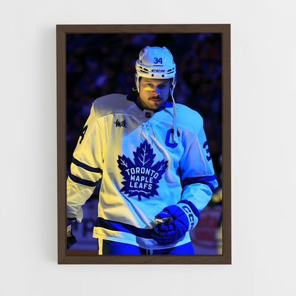 ap-toronto maple leafs-13 cadre Bois foncé