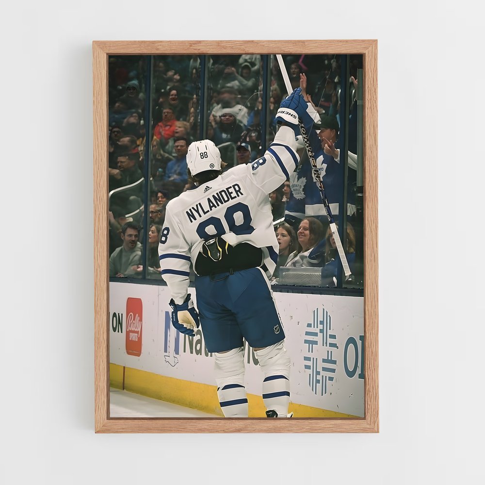 ap-toronto maple leafs-3 cadre Bois clair