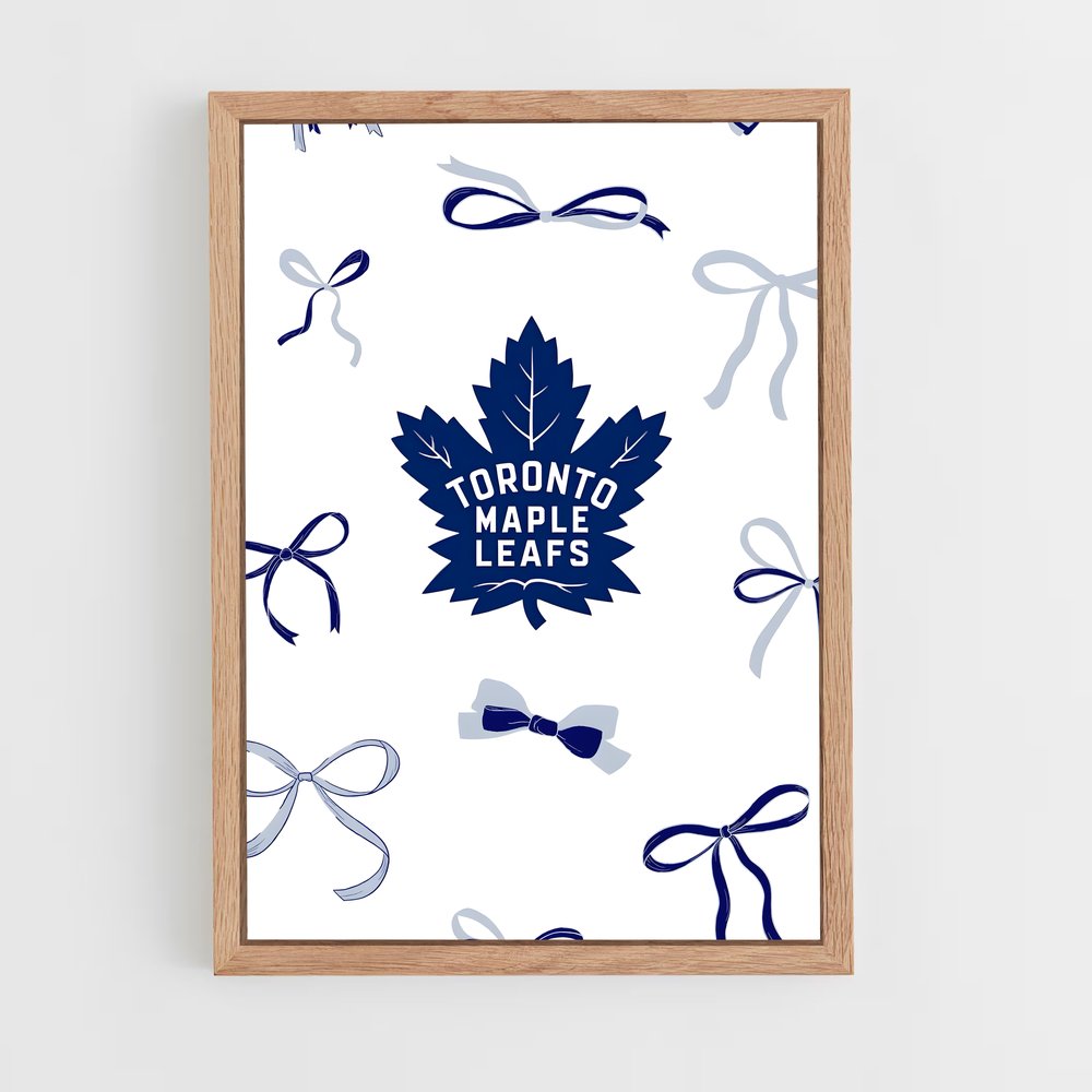 ap-toronto maple leafs-9 cadre Bois clair