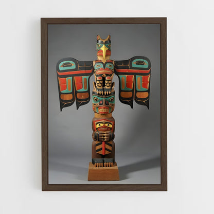 ap-totem pole-3 cadre Bois foncé