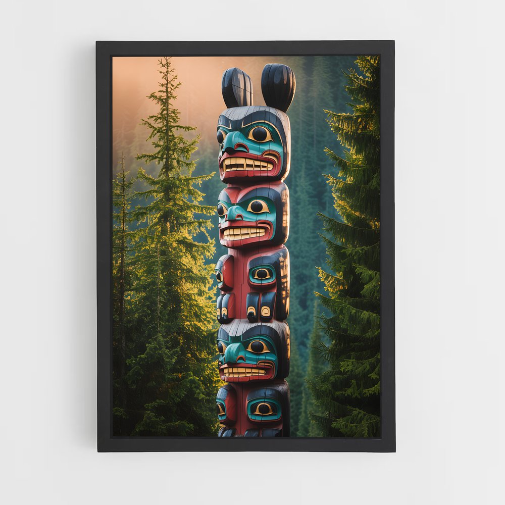 ap-totem poles-3 cadre Noir