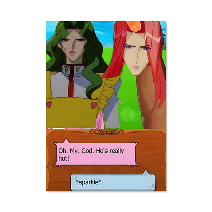Poster Duo Écarlate