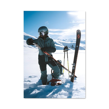Poster Ski en Pente