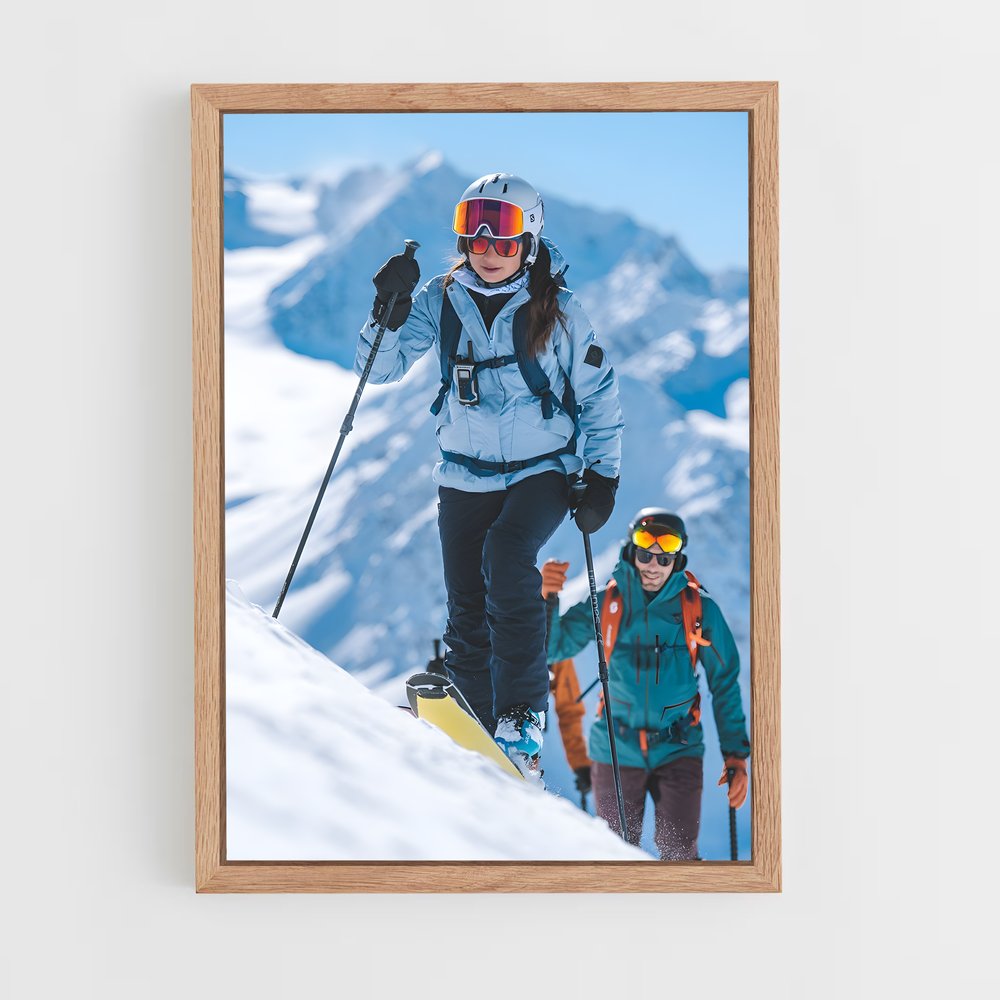 ap-tour de ski-1 cadre Bois clair