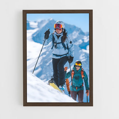 ap-tour de ski-1 cadre Bois foncé