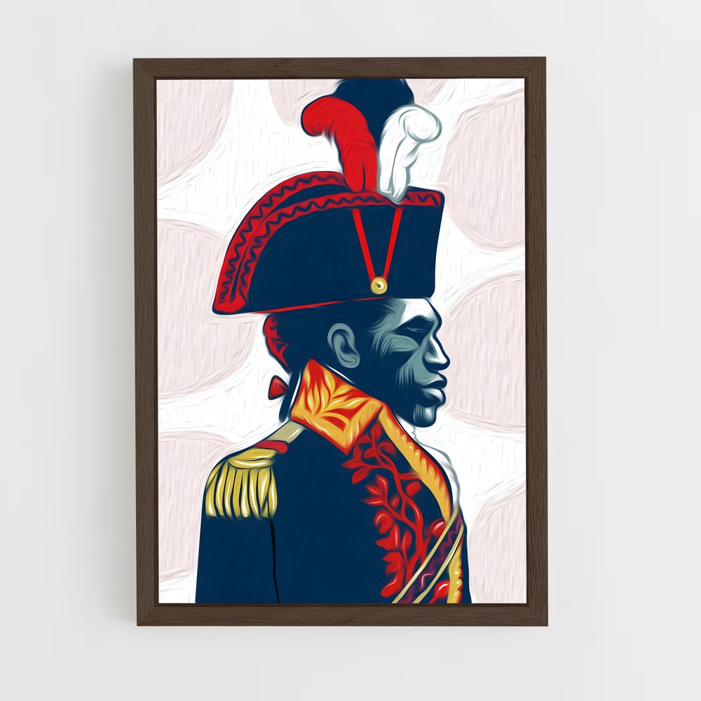 ap-toussaint louverture-6 cadre Bois foncé