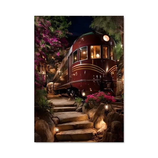 Poster Train Nocturne