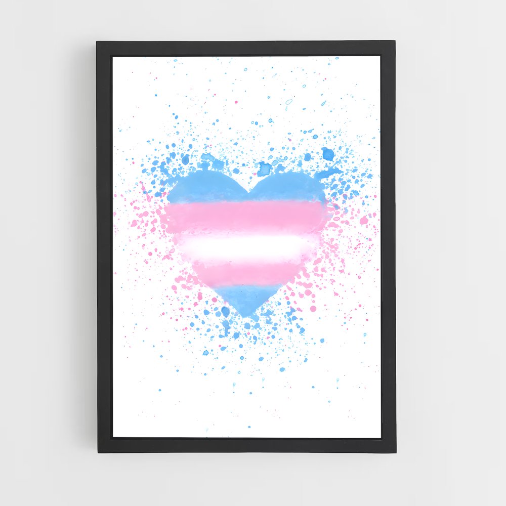 ap-transgender flag-3 cadre Noir