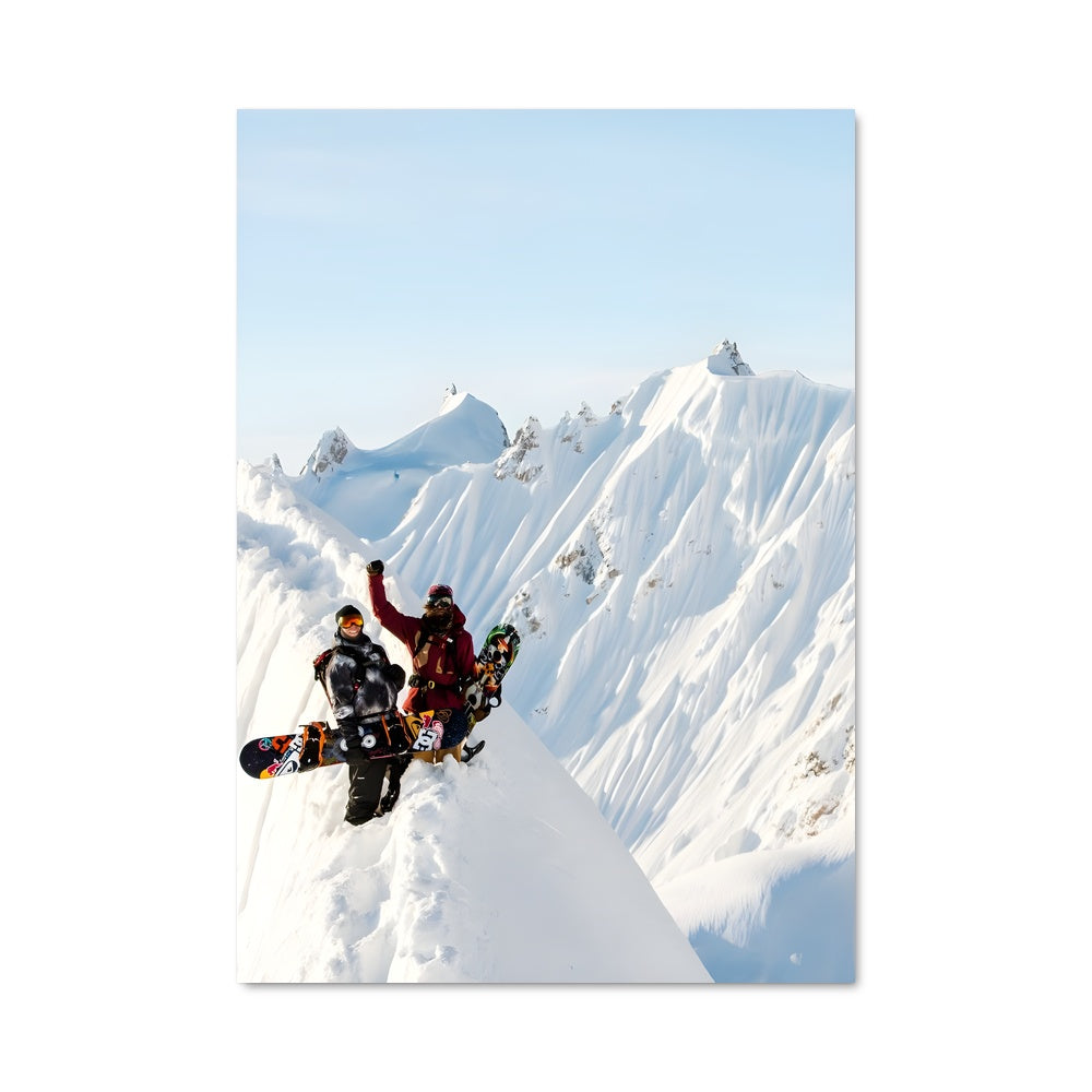 Poster Équilibre sur Neige