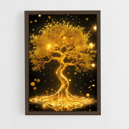 ap-tree of life-5 cadre Bois foncé