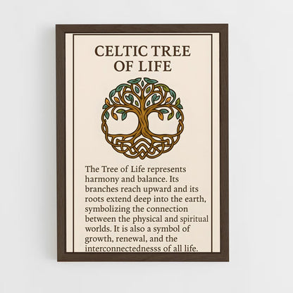 ap-tree of life-6 cadre Bois foncé