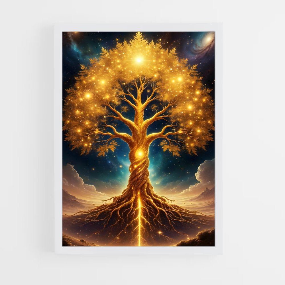 ap-tree of life-8 cadre Blanc
