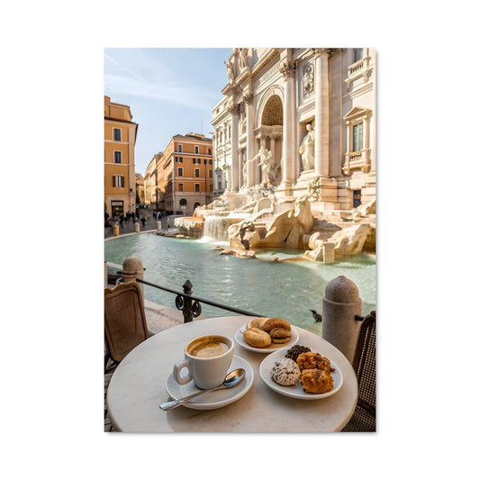 Poster Café à la Fontaine