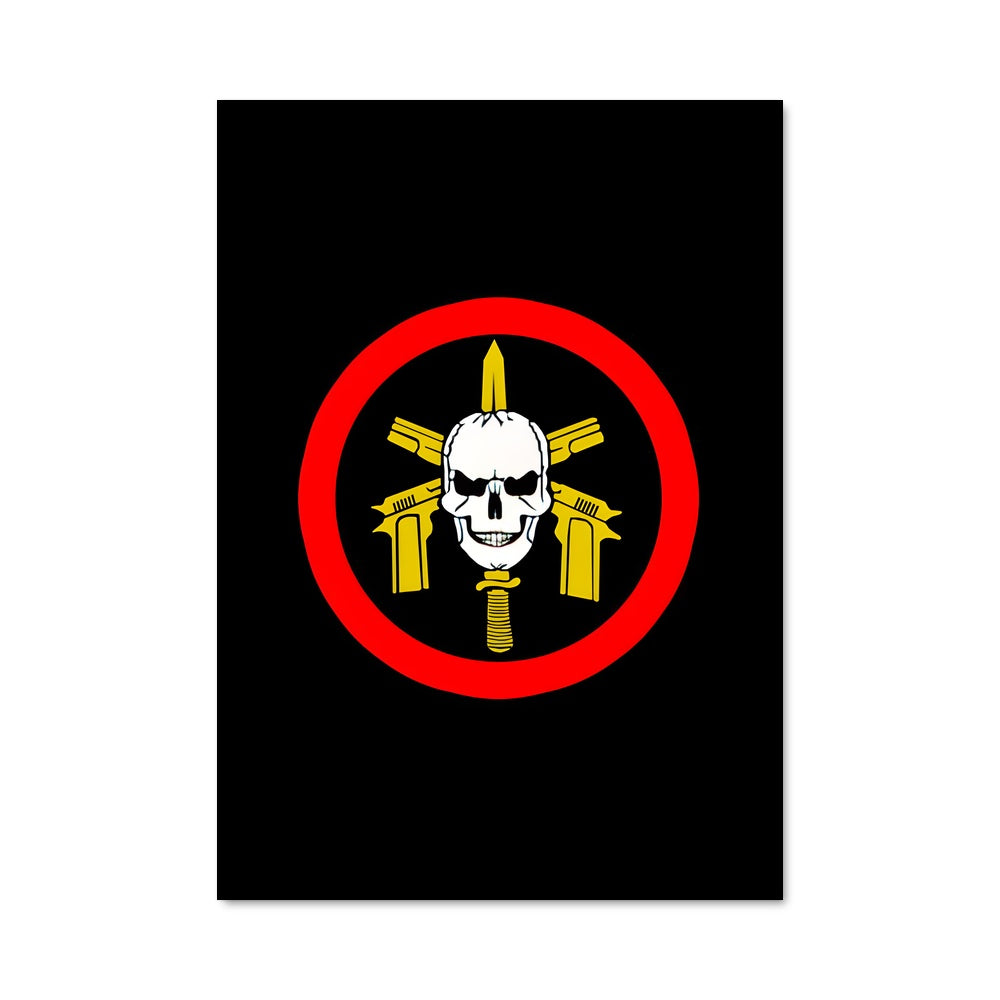Poster Tête de Mort Armée