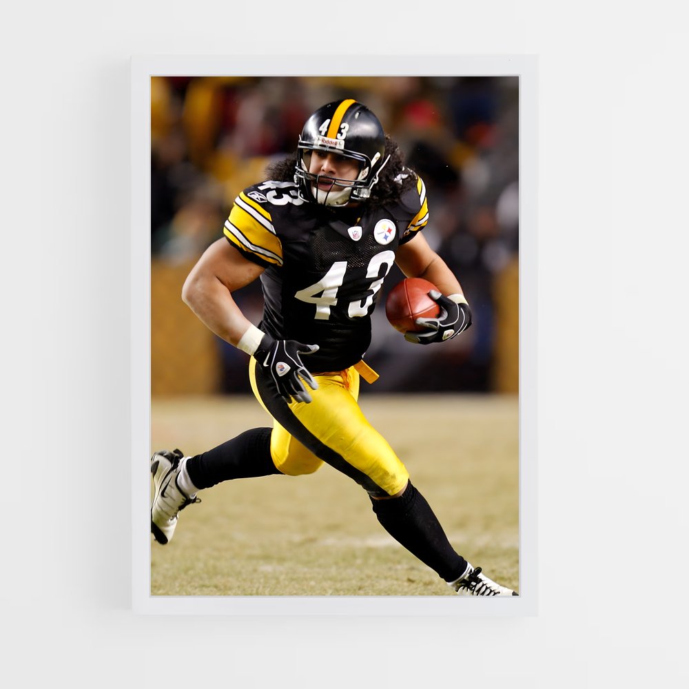 ap-troy polamalu-7 cadre Blanc