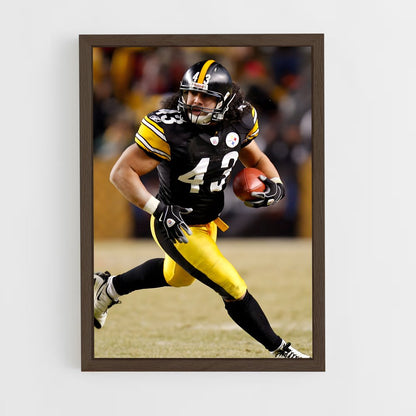 ap-troy polamalu-7 cadre Bois foncé
