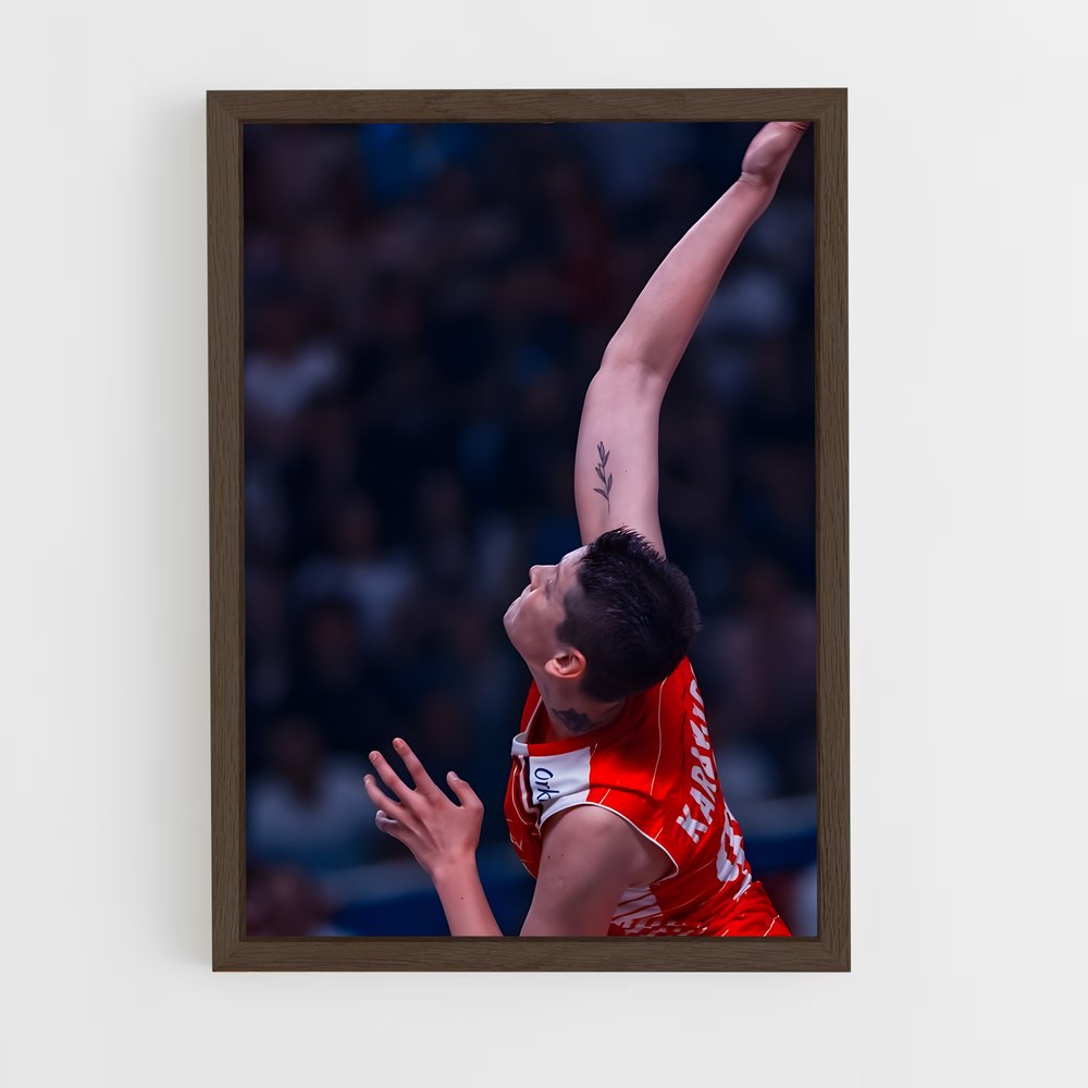 ap-turkey national volleyball team-2 cadre Bois foncé