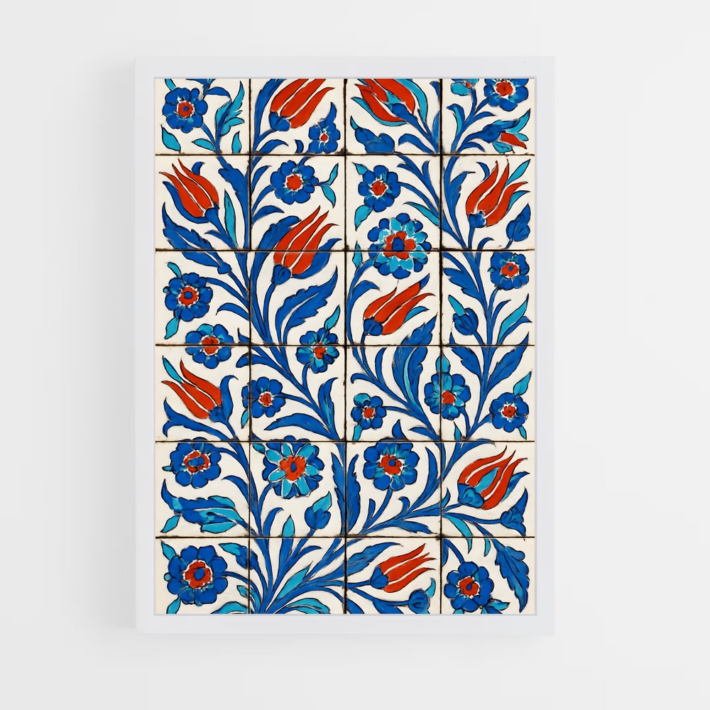 ap-turkish patterns-1 cadre Blanc